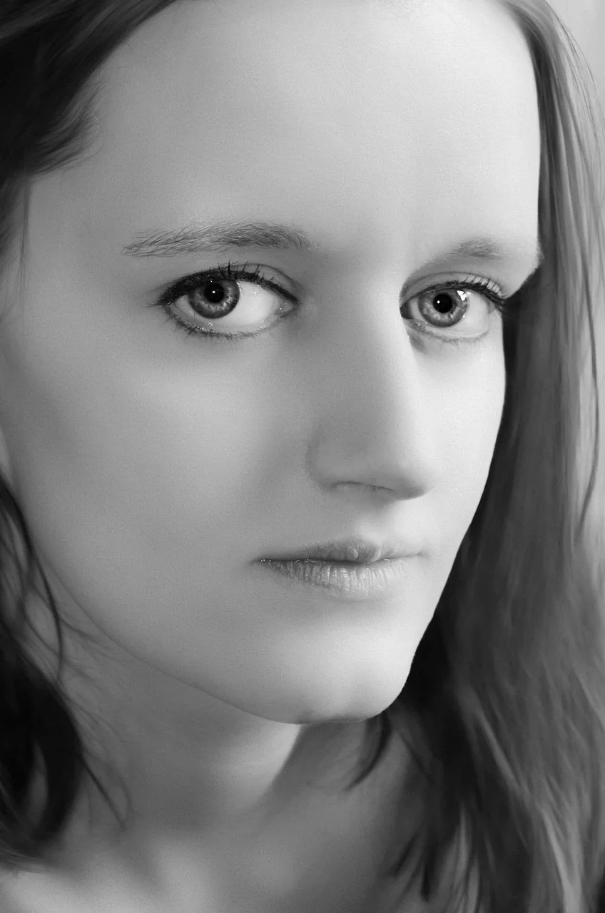beautiful, beauty, contrast, face