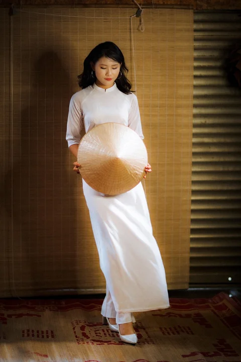 奧黛, 亞洲斗笠, 越南女子, 人像