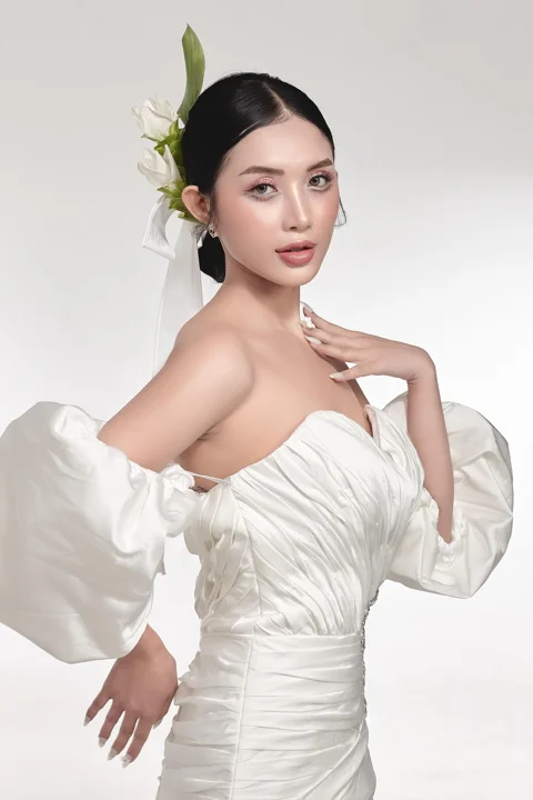 woman, bride, model, dress