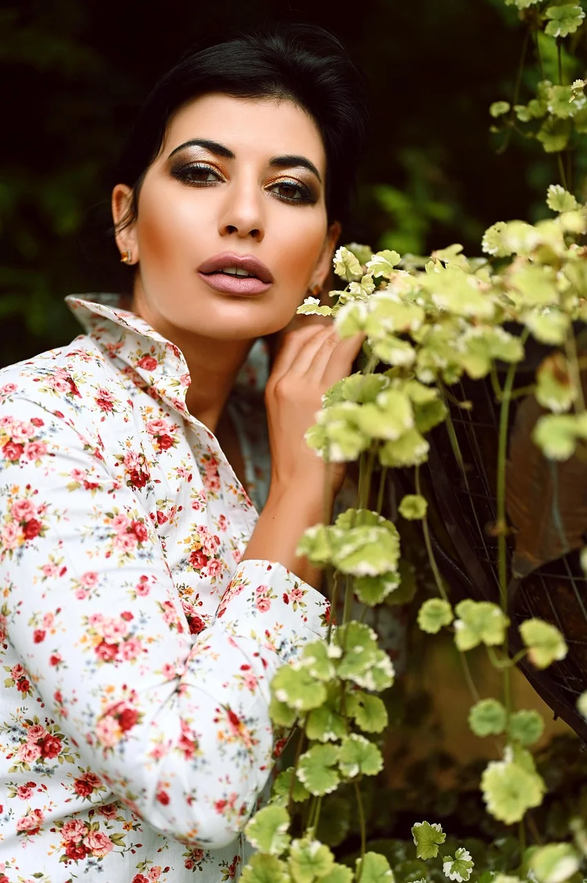 woman, model, garden, fashion