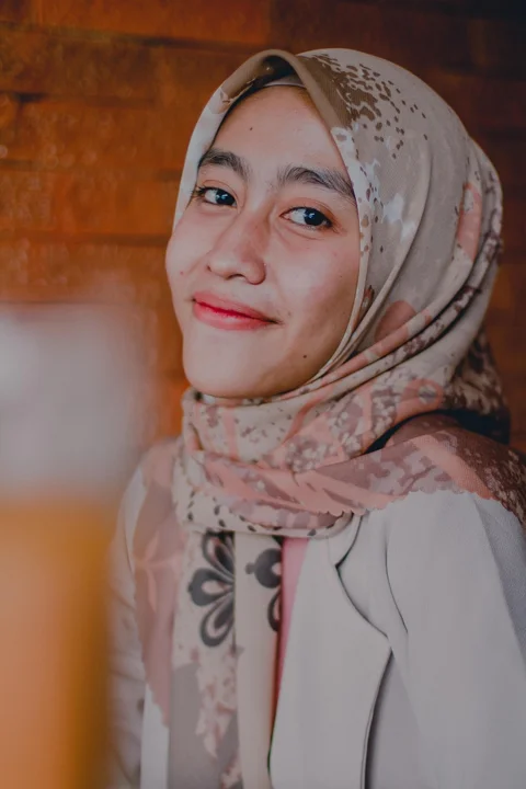 woman, model, portrait, hijab