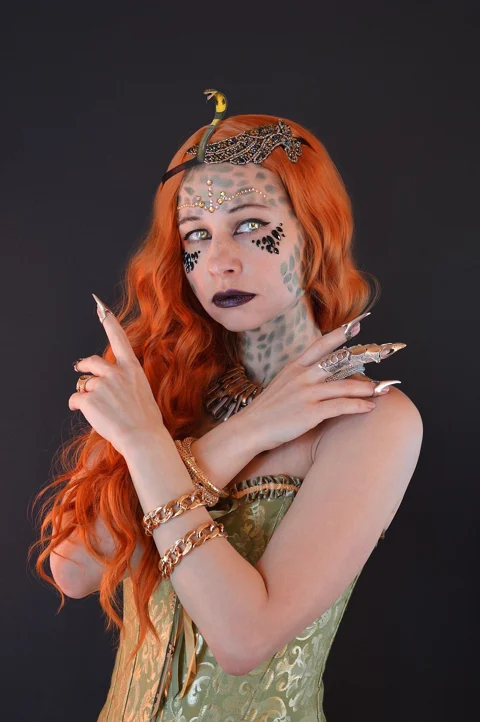 female, costume, model, portrait