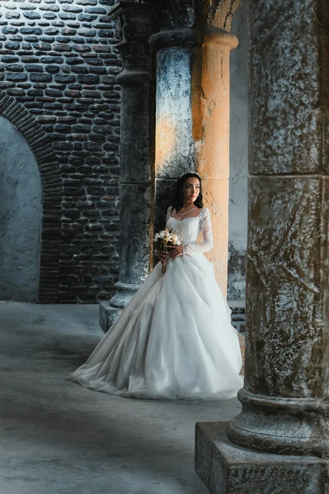 woman, bride, bridal gown, beauty