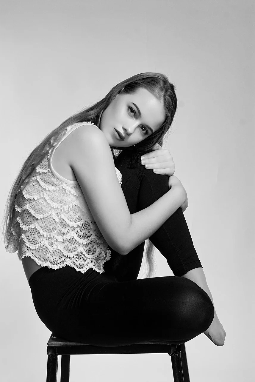portrait, young woman, person, woman