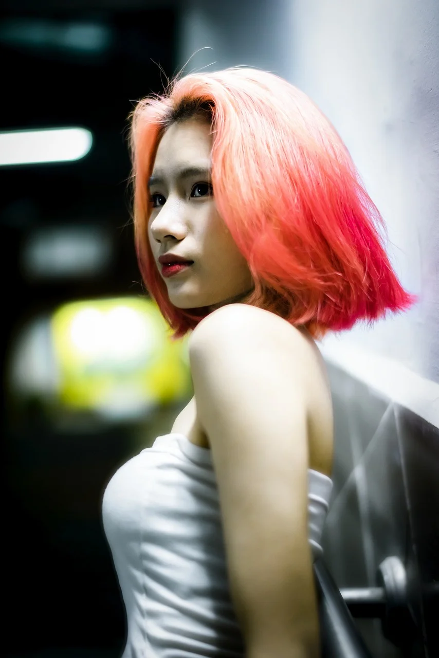 girl, fashion, portrait, hairstyle