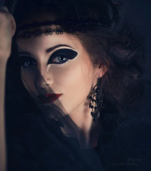 woman, girl, veil, halloween