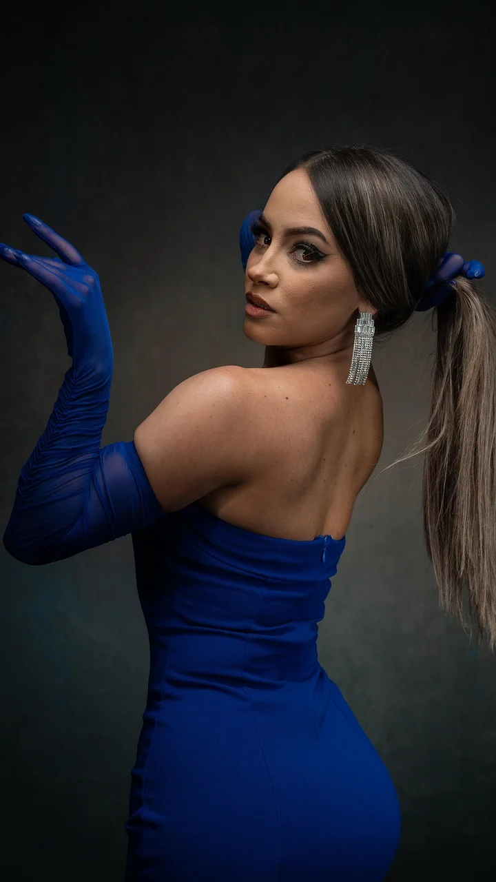woman, model, dress, fashion