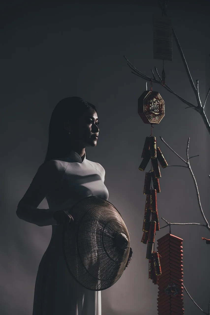 asian, woman, model, portrait