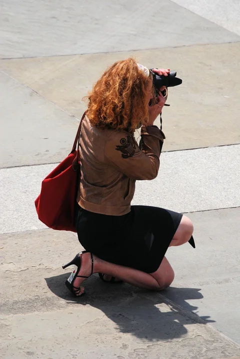 photographer, camera, woman, photo