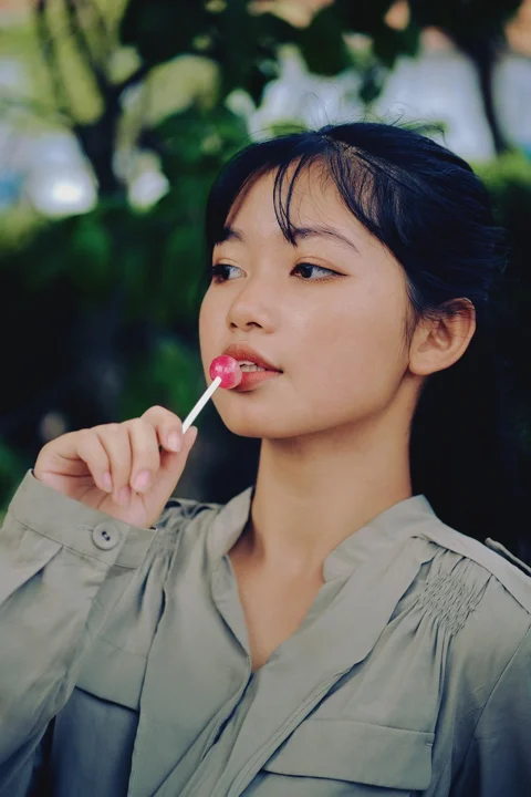 女人、模特、肖像、姿势