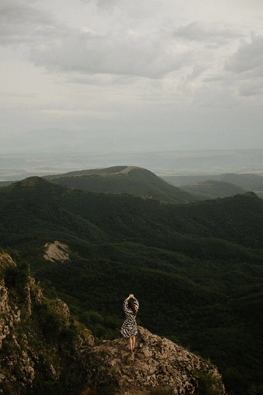 風景、女性、自然、喬治亞