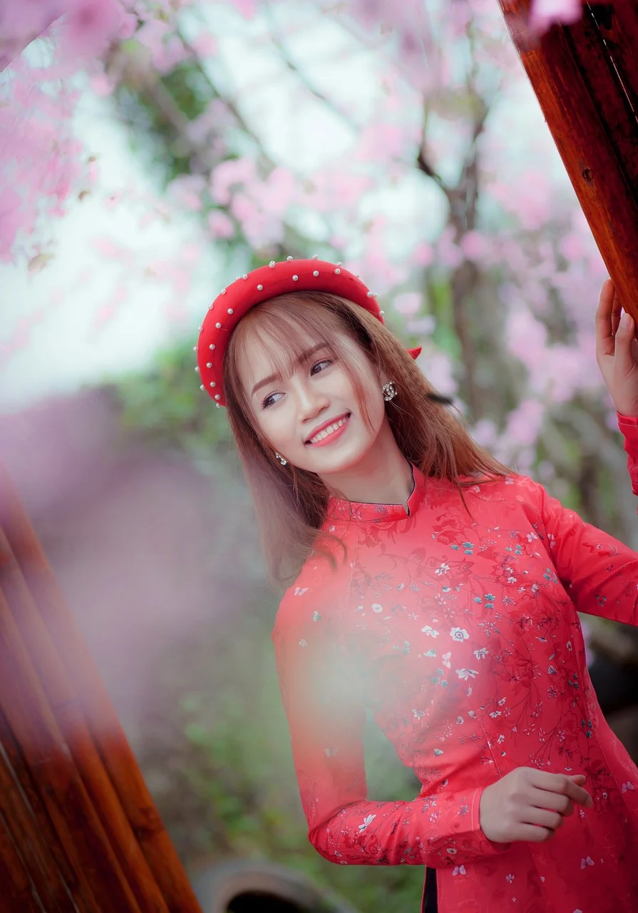 woman, ao dai, vietnamese, asian