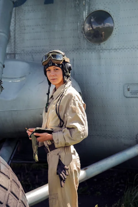 pilot, young woman, navigator