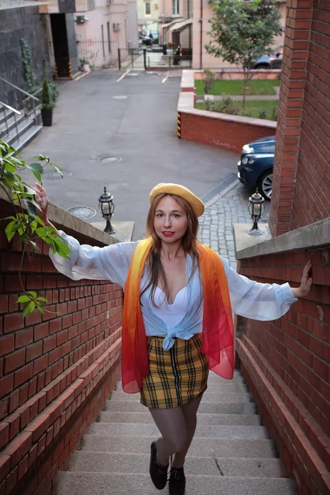 woman, style, street photo, early autumn