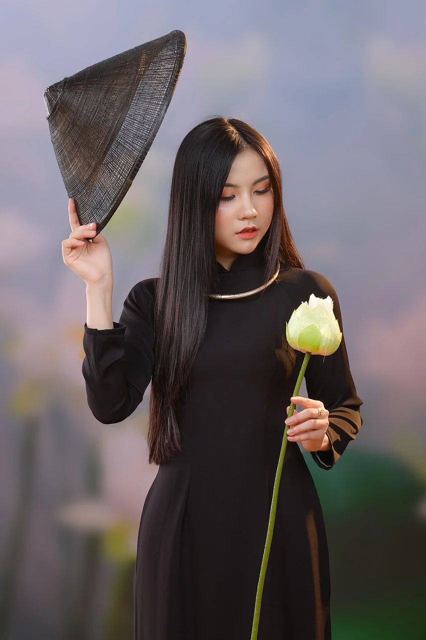 white lotus, woman, asian, ha noi