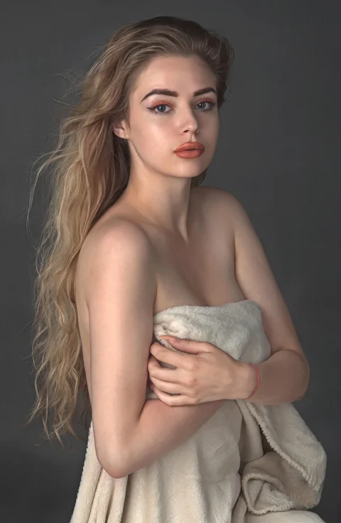 woman, model, blonde, makeup