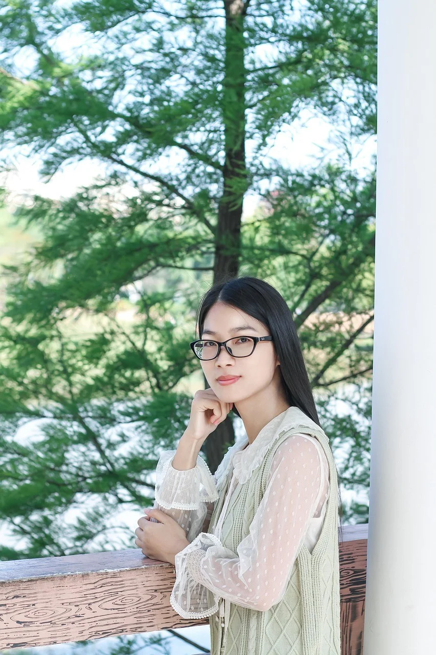 여성, 중국, 아시아, 초상