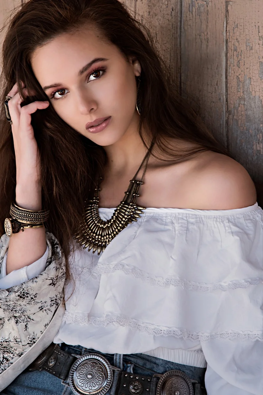 portrait, model, posing, elegant