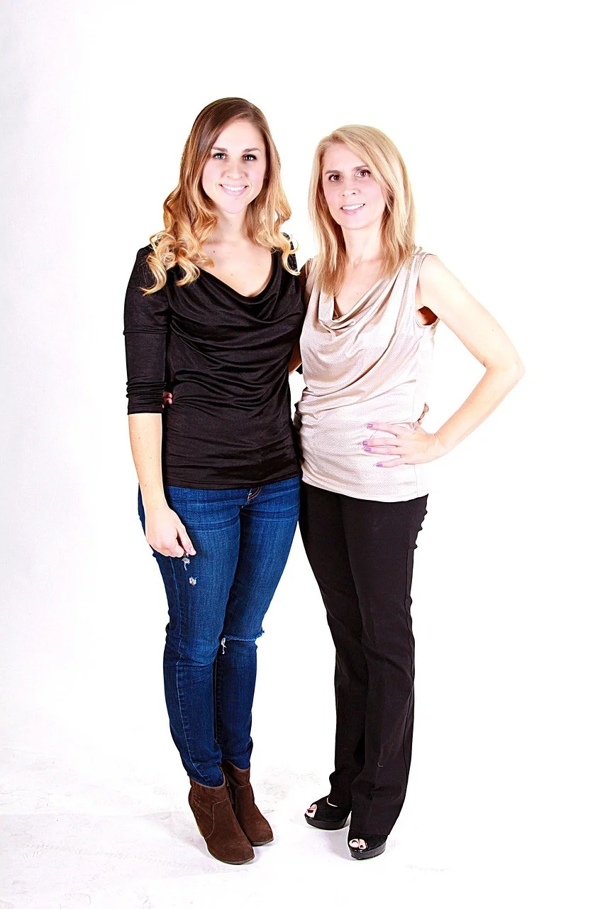 family, mother, daughter, woman
