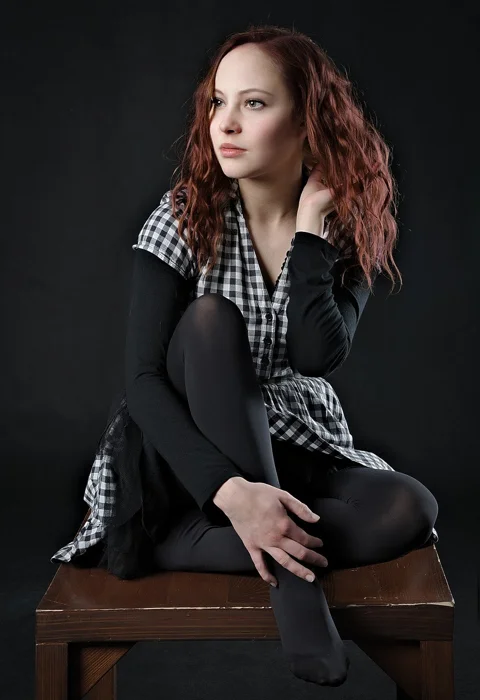 woman, girl, beauty, sitting