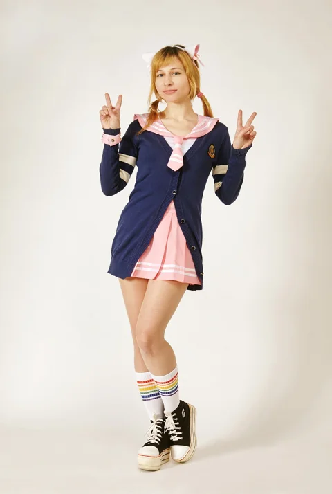 anime, school uniform, young woman, cosplay