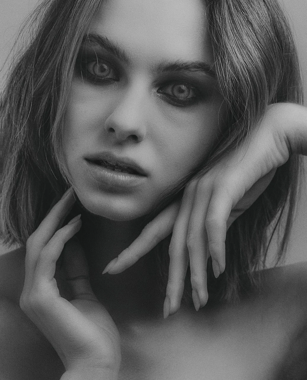 girl, face, portrait, makeup