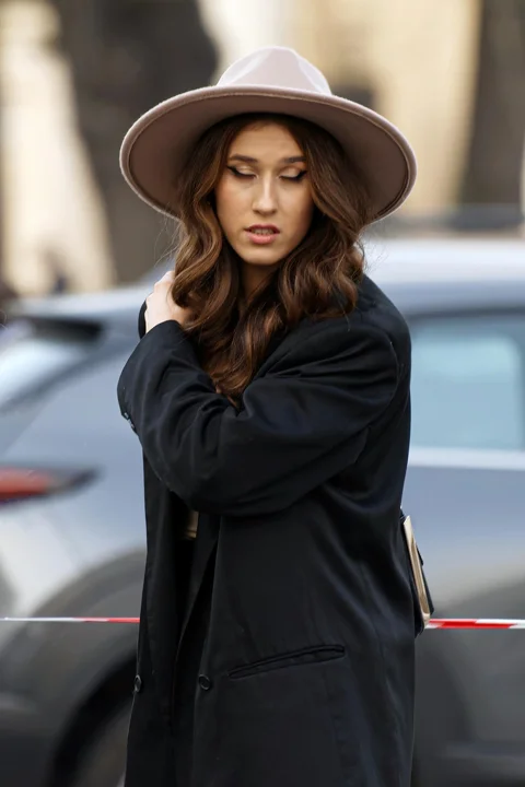 woman, model, portrait, hat