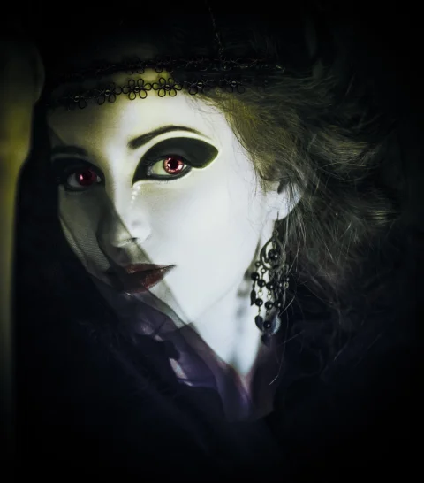 woman, gothic, dark, horror