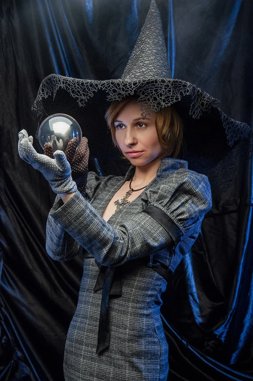 witch, spirit ball, ball fortune tellers, glass ball