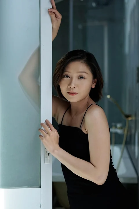 woman, model, door, doorway