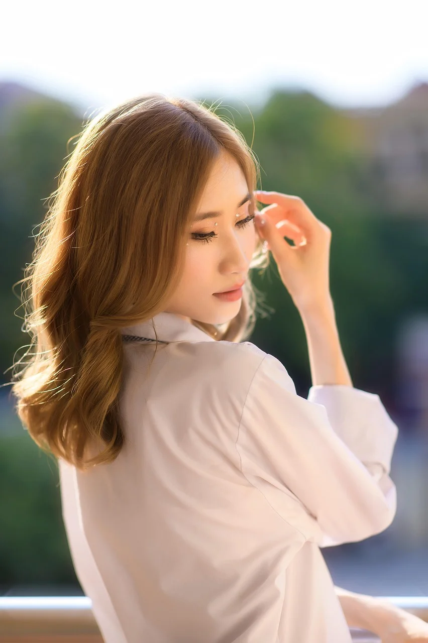 女人、模特、姿势、女性