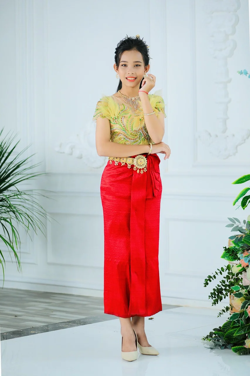 traditional costume, woman, portrait, fashion
