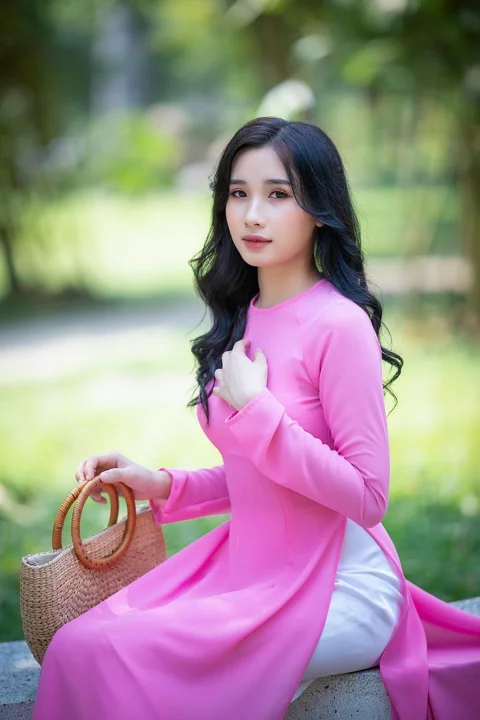 ao dai, asian, model, female